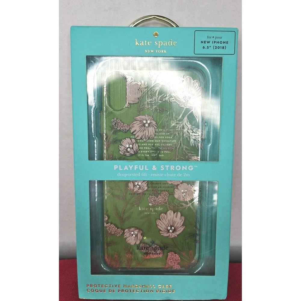 Kate Spade Hardshell Case For Iphone XS Max Hollyhock Rhinestones‎ 6.5